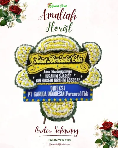 Papan Bunga Duka di Damar Sari